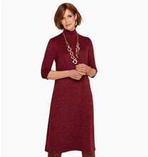 Turtle Neck Dress - LS640